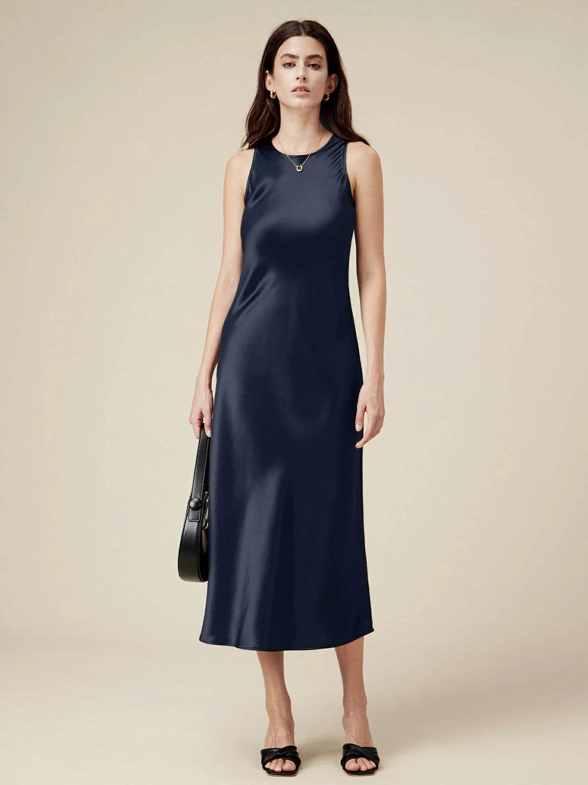 Amoretu Acetate Sleeveless Long Dresses