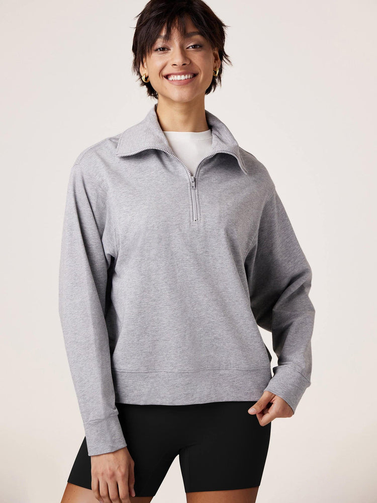 Amoretu Women Half Zip Sweatshirt Casual Comfy Loose Fit Shirt Tops