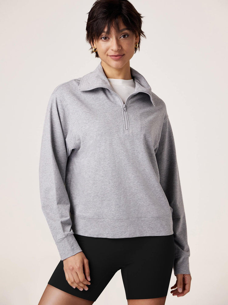 Amoretu Women Half Zip Sweatshirt Casual Comfy Loose Fit Shirt Tops