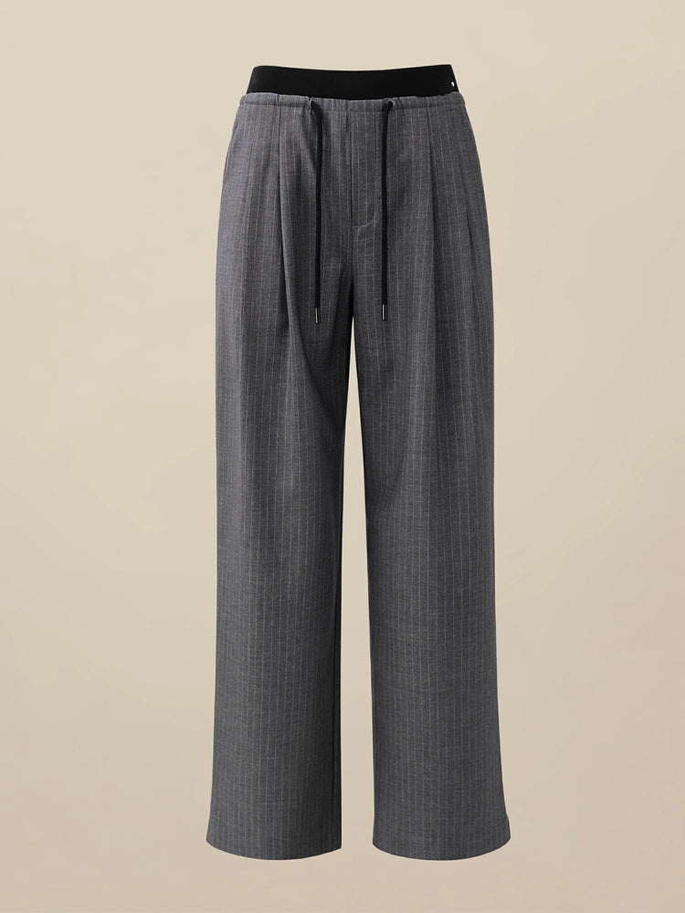 Amoretu Women's Waist Colorblock Straight-Leg Pants