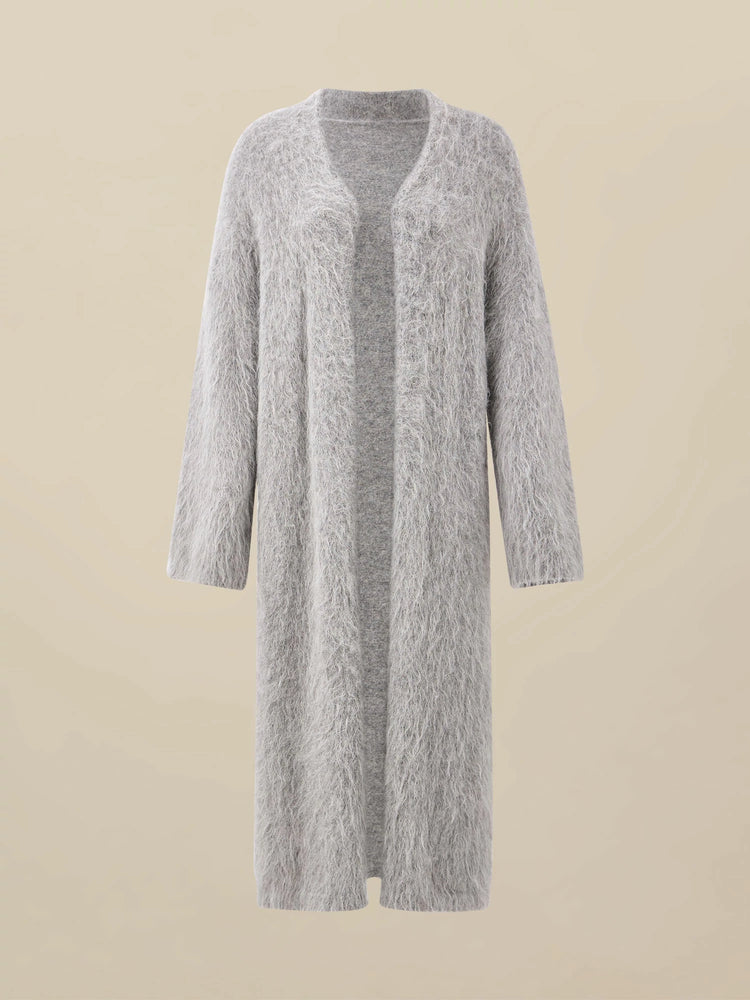 Amoretu Women's Alpaca Plush Long-Sleeve Knit Cardigan