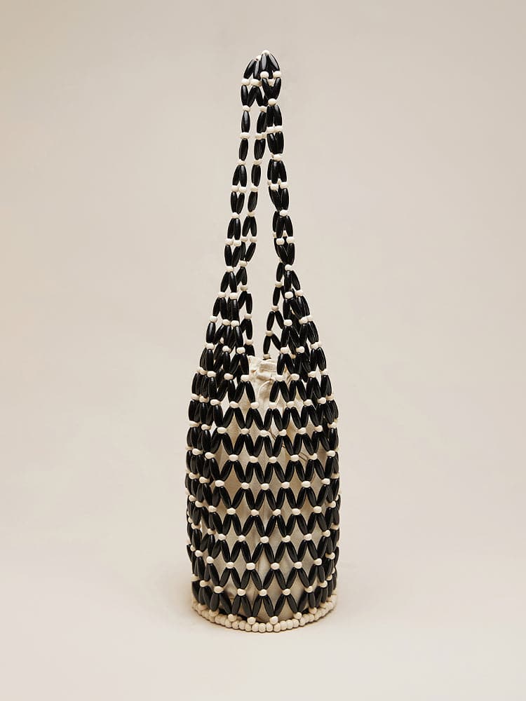 Handmade Woven Hollow Out Bucket Bag