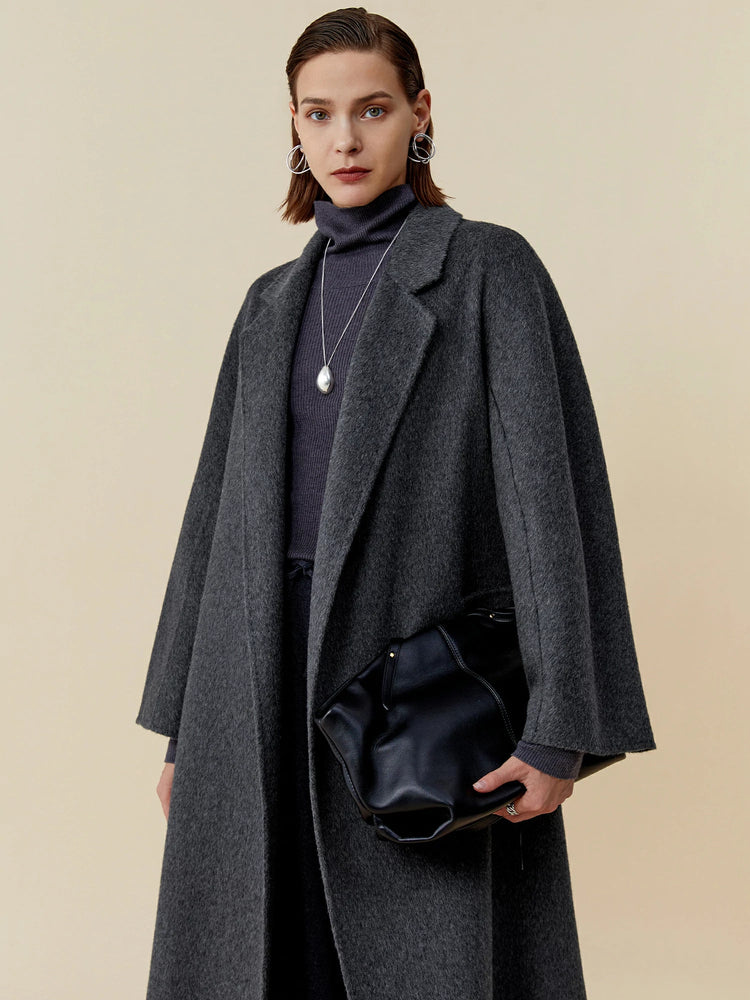 Gorgeous Fit and flare faux leather coat - Notched lapel long sleeve puff sleeve Skirted Black Elegant leather blazer- slim fit (TB8B)(TB8A)(TP3)(1U23)