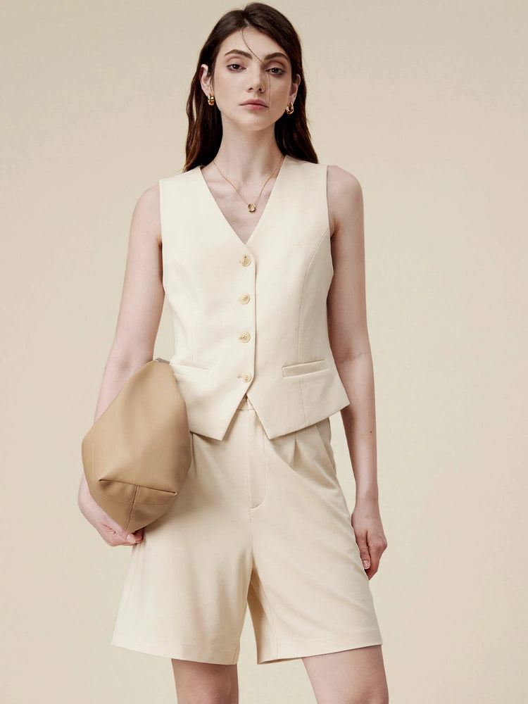 Amoretu Classic Stretch Suit Vest