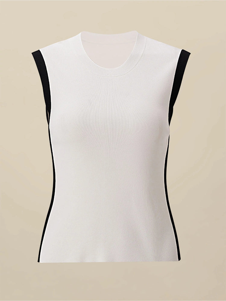 Amoretu Contrast Sleeveless Vest Top