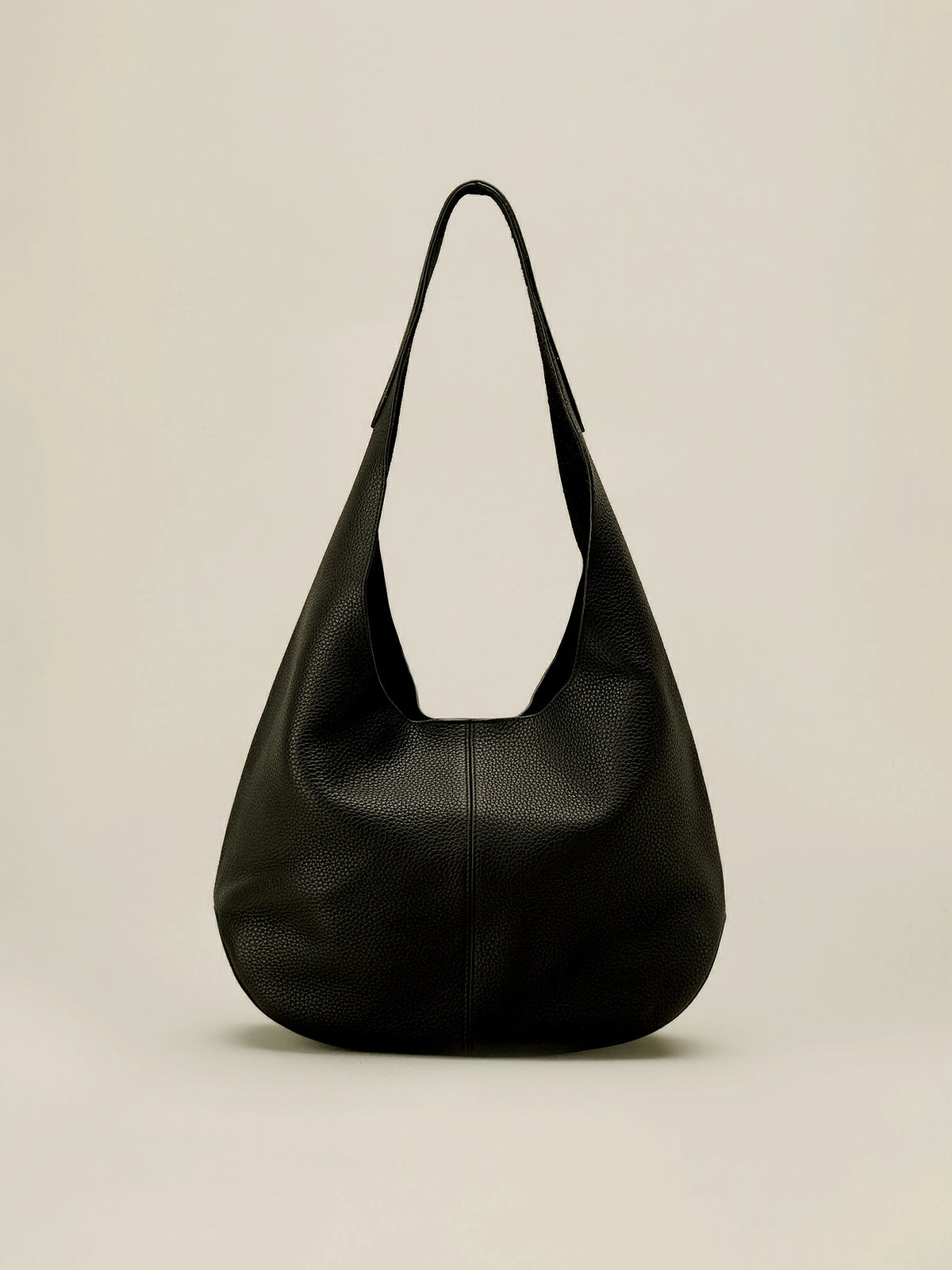 Amoretu Cowhide Minimalist Single Shoulder Bucket Bag