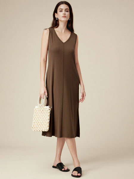chinese dress ladies Amoretu Loose Sleeveless Tank Dress