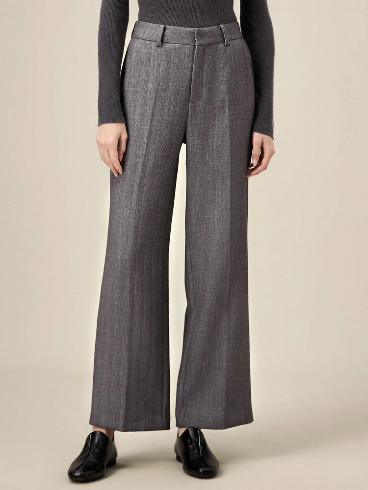 Amoretu Women's Wool Loose Straight Pants