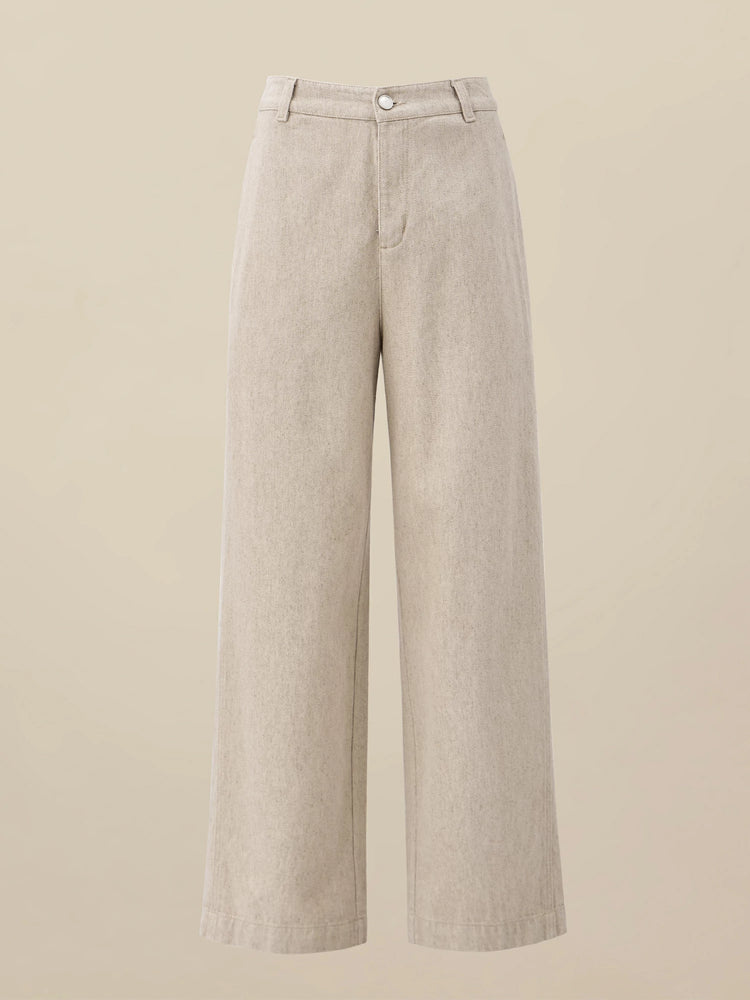 Amoretu Women's Cotton & Linen Straight Pants