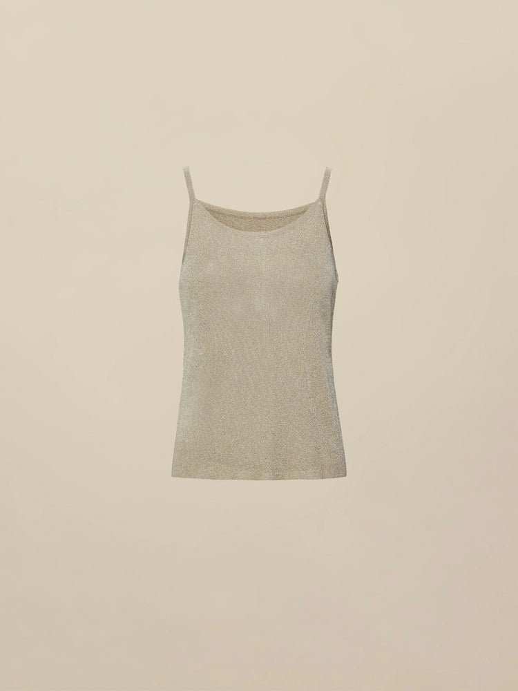 Amoretu Gold Silver Yarn Sleeveless Camisole