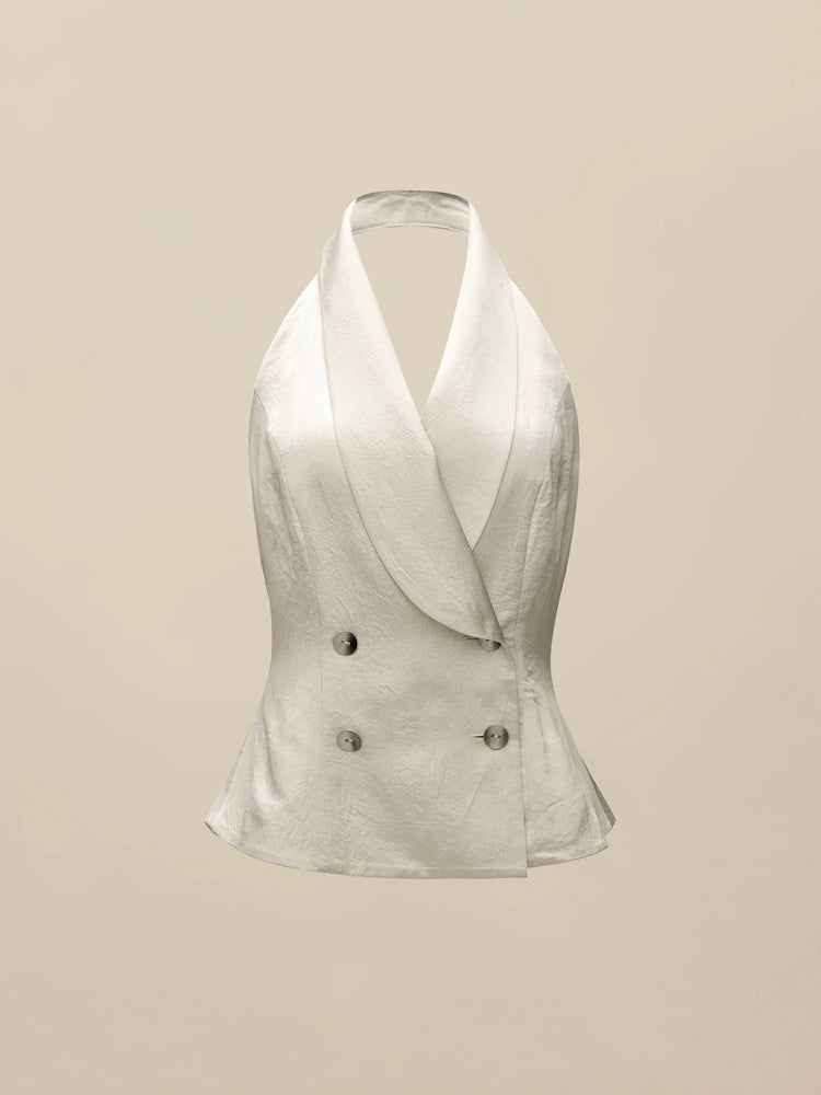 Amoretu 100% Acetate Backless Vest