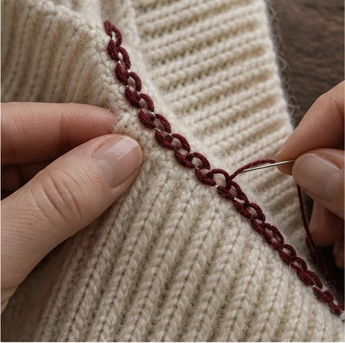 Blanket-Stitch Edging design study