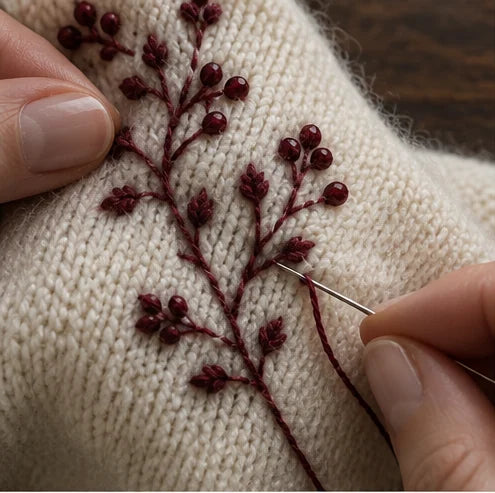 Fine-Line Embroidery design study