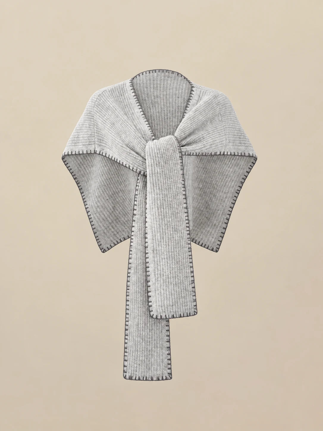 The Soft Wrap with hand-finished blanket-stitch edging